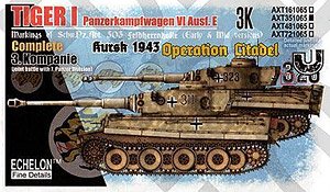 SchPzAbt 503 Tiger Is Kursk 1943 Operation Citadel 3.K (Decal)