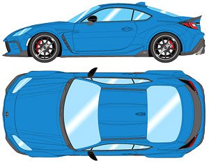 TOM`S GR86 Wide Body 2022 Bright Blue (Diecast Car)