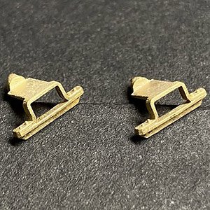 16番(HO) 貨車用連結器銅受 (2個入り) (鉄道模型)