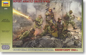 Soviet Attacker Soldier Set WW II (Plastic model)