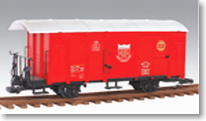 G Gauge Goods Van (Red) (for Big Scale RC) (Model Train)