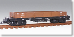 Gゲージ 無蓋貨車 (ブラウン・2両セット) (ビッグスケールラジコン用) (鉄道模型)