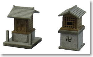 [Miniatuart] Diorama Option Kit : Shrine A (Unassembled Kit) (Model Train)
