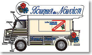 シトロエン タイプH Bouquet du Nouvion (乳製品販売車) (　ホワイト) (ミニカー)