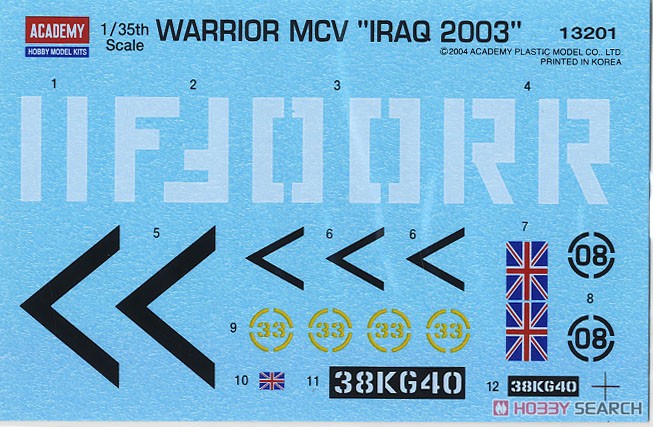 ウォーリア MCV `イラク 2003` (プラモデル) 中身5