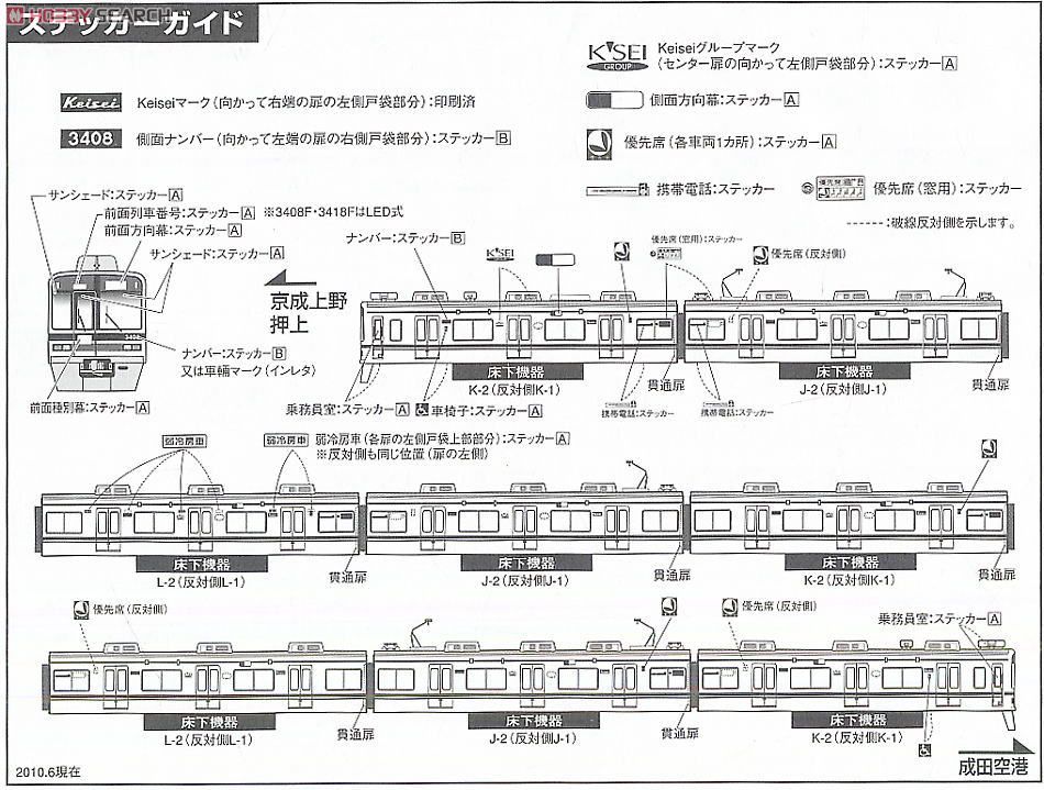 京成 3400形 シングルアームパンタグラフ車 4輌編成トータルセット (基本・4両・塗装済みキット) (鉄道模型) 塗装2