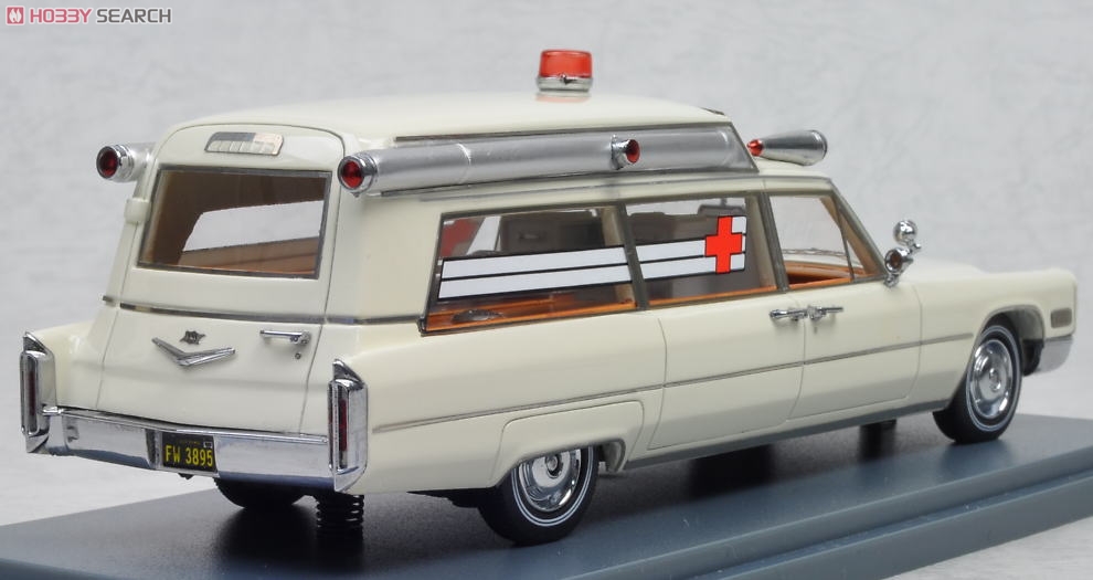 キャデラック S&S 救急車 1966 (ホワイト) (ミニカー) 商品画像3