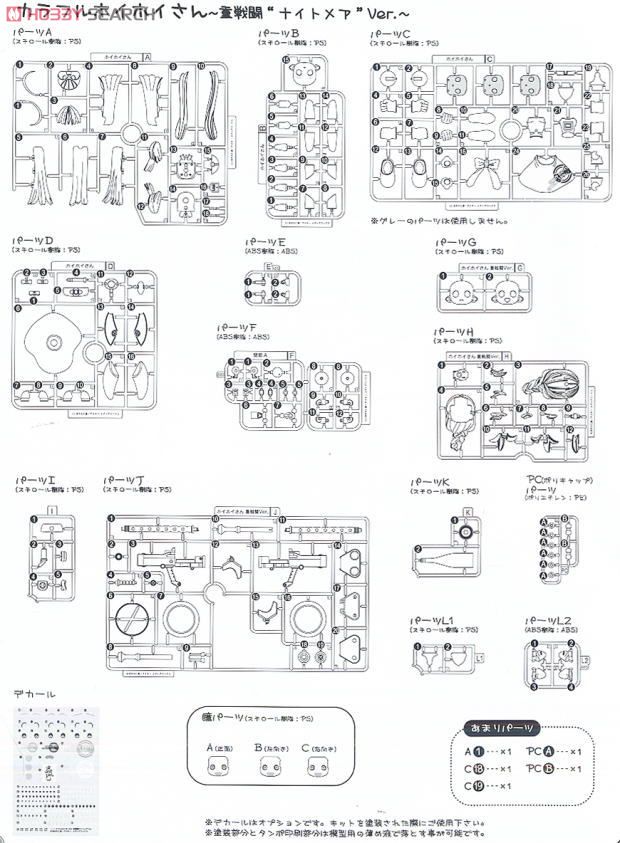 Colorful HoiHoi-san -Heavy Battle `Nightmare`Ver.- Miyazawa Limited (Plastic model) Assembly guide10