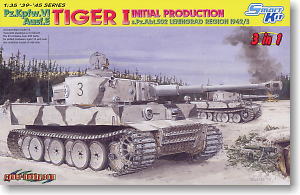 WW.II German Heavy Tank Tiger I Earliest Type 502th Battalion Leningrad 1942/3 (Plastic model)