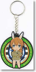 Strike Witches Rubber Key Ring Charlotte E Yeager (Anime Toy)