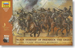 Black Light cavalry of Frederick II  `BLACK HUSSARS` (Plastic model)