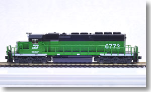 SD40-2 中期形 BN (バーリントン・ノーザン) (緑/黒/前面白) No.6772 ★外国形モデル (鉄道模型)