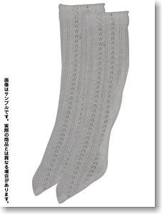 Cotton Modal Kneelength Socks (Off-White) (Fashion Doll)