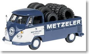VW T1 ピックアップトラック METZELER タイヤ積載 (ブルー) (ミニカー)