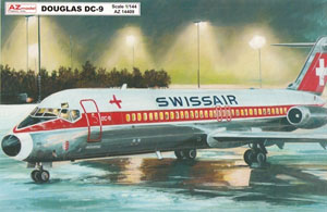 Douglas DC-9-32 (Swiss Airline, Yat, Yugoslavia) (Plastic model)