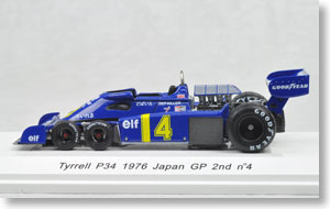 ティレル P34 1976年 日本GP 2位 P.Depailler (No.4) (ミニカー)
