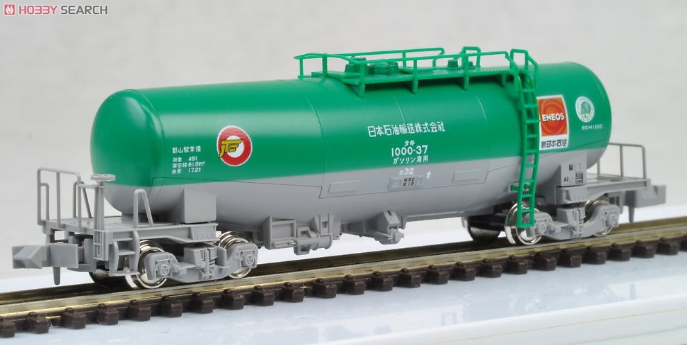 タキ1000 日本石油輸送色 ENEOS (エコレールマーク付) (8両セット) (鉄道模型) 商品画像4