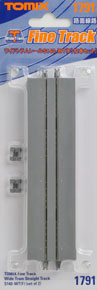 Fine Track Wide Tram Straight Track S140-WT (F) (Set of 2) (Model Train)