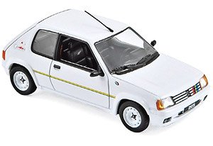 プジョー 205 ラリー 1988 ホワイト (ミニカー)