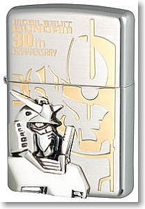機動戦士ガンダム 30周年アニバーサリーバージョン ジッポライター ガンダム&シャア専用ザク (キャラクターグッズ)
