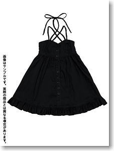Cross Camisole Mini One-Piece for 60cm Doll (Black) (Fashion Doll)