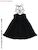 Cross Camisole Mini One-Piece for 60cm Doll (Black) (Fashion Doll) Item picture1