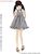 Cross Camisole Mini One-Piece for 60cm Doll (Black Gingham Check) (Fashion Doll) Other picture1