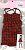 Cross Camisole Mini One-Piece for 60cm Doll (Red Check) (Fashion Doll) Item picture2