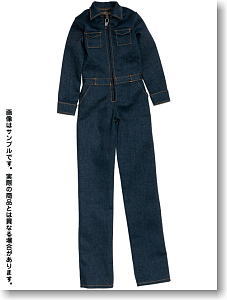 Coverall for 60cm Doll (Blue Denim) (Fashion Doll)