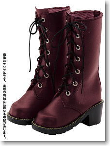 7 Holes Boots for 60cm Doll (Dark Red) (Fashion Doll)