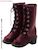 7 Holes Boots for 60cm Doll (Dark Red) (Fashion Doll) Item picture1
