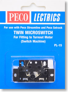 Twin Microswitch Kit : For Fitting to Turnout Motor (Switch Machine) (Model Train)