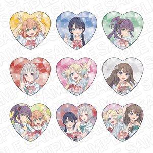 ラブライブ！蓮ノ空女学院スクールアイドルクラブ ハート型カンバッジ 夏制服 ver (9個セット) (キャラクターグッズ)