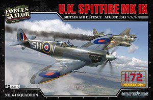 U.K. Spitfire Mk IX Britain Air Defence August 1943 No.64 Squadron (Plastic model)