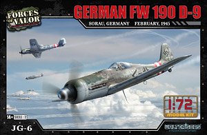 German Fw 190 D-9 Sorau, Germany February, 1945 JG-6 (Plastic model)
