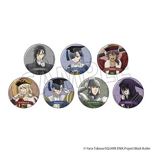 Black Butler -Public School Arc- Chara Badge Collection (Set of 7) (Anime Toy)