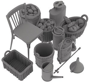 WWII Italian Farmhouse accessories Vol 1 (Plastic model)