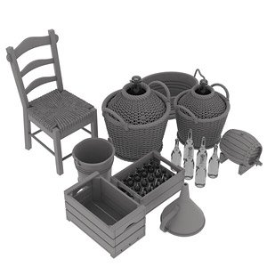 WWII Italian Farmhouse accessories Vol 2 (Plastic model)