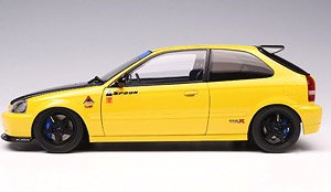 Honda Civic Type R (EK9) Spoon Sunlight Yellow (Diecast Car)