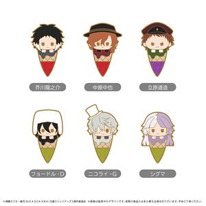Bungo Stray Dogs Ice Tapi Pins Vol.2 (Set of 6) (Anime Toy)