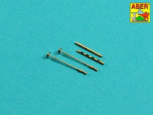 Set of 2 Barrels for British Mk 2 Browning.303 Aircraft Machine Guns with Flash Hiders (Plastic model)