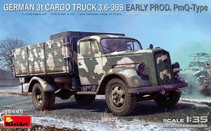 GERMAN 3t CARGO TRUCK 3,6-36S EARLY PROD. PmQ-Type (Plastic model)