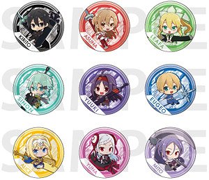 「ソードアート・オンライン」 トレーディング缶バッジ デフォルメ (9個セット) (キャラクターグッズ)