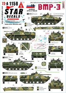 War in Ukraine # 19. Russian BMP-3 in 2022-23. (Plastic model)