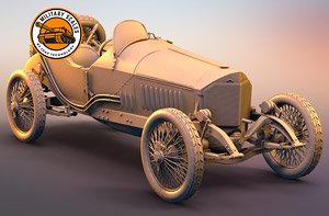 レーシングカー独M製グランプリー1914年優勝 (プラモデル)