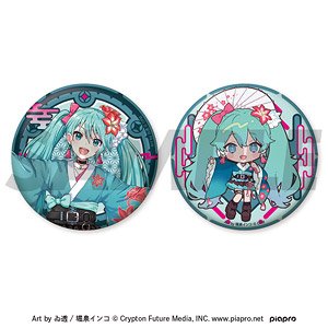 『ピアプロキャラクターズ～ジャパンクスタイル～』 ホログラム缶バッジセット (初音ミク) (キャラクターグッズ)