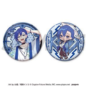 『ピアプロキャラクターズ～ジャパンクスタイル～』 ホログラム缶バッジセット (KAITO) (キャラクターグッズ)