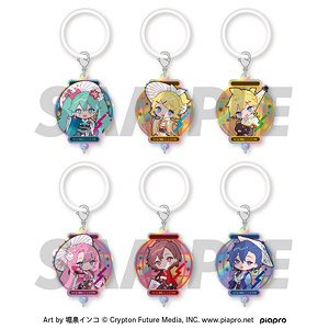 『ピアプロキャラクターズ～ジャパンクスタイル～』 トレーディングオーロラアンブレラマーカー (6個セット) (キャラクターグッズ)