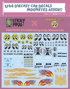 STICKY FROG Diecast Car Decals MOONEYES Assort (Diecast Car)