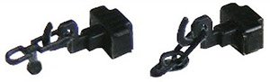 2軸客車用ネジ式連結器•連環連結器 2両分 (各2個入) (鉄道模型)